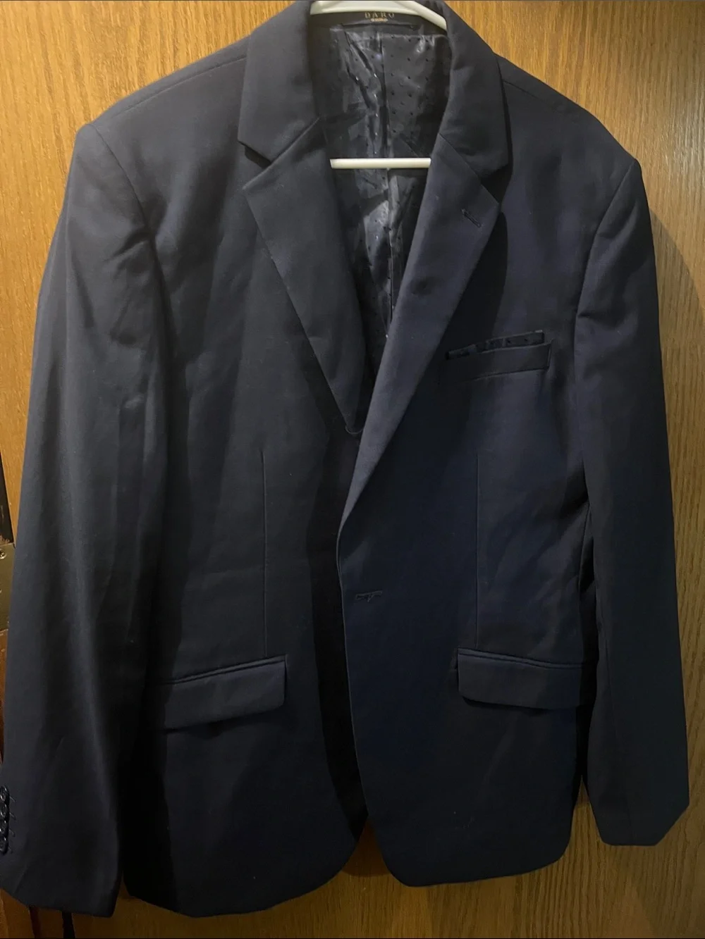 Classic Navy Men's Blazer - Tailored Single-Breast Jacket